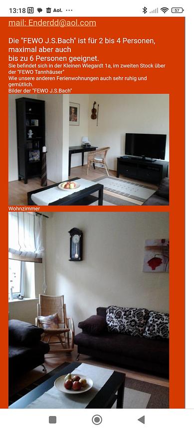 Bild 2 Ferienwohnung "J. S. Bach" Eisenach - Wochenrabatt von 25 %