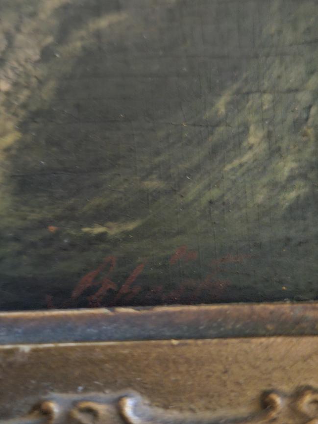 Bild 1 ​Bedeutendes Marine-Gemälde von August Schütz (1836) – "Stürmische See an der St