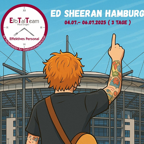 Bild 1 Ed Sheeran 04.07.-06.07 in Hamburg ! Eventkräfte, wir suchen EUCH !