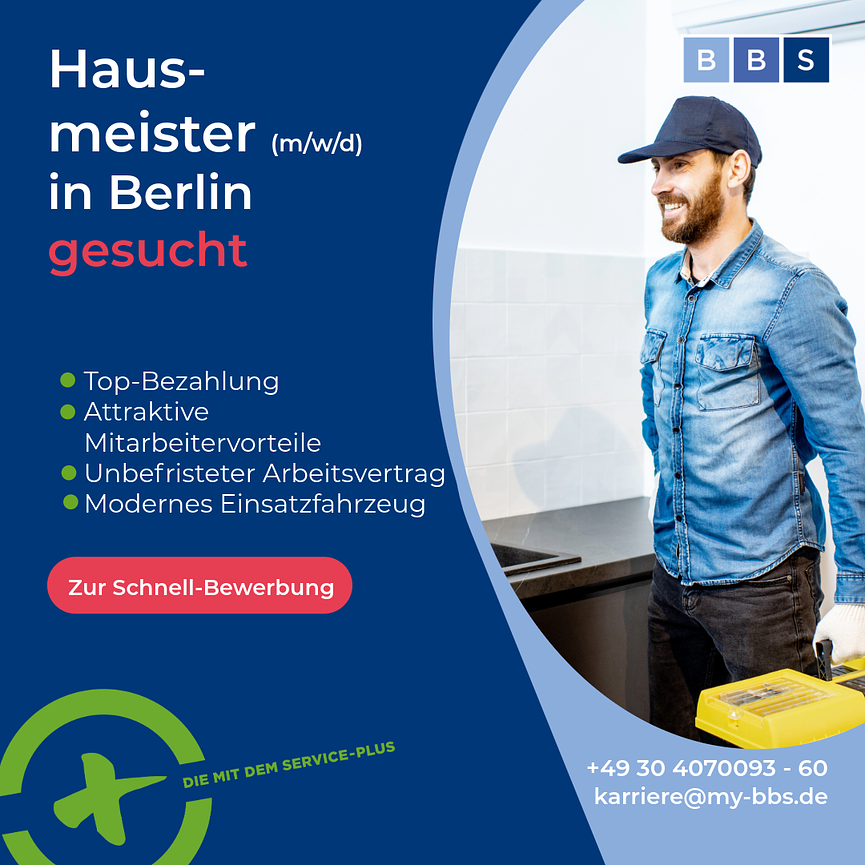 Bild 1 Hausmeister (m/w/d) gesucht - auch Quereinsteiger (Vollzeit)