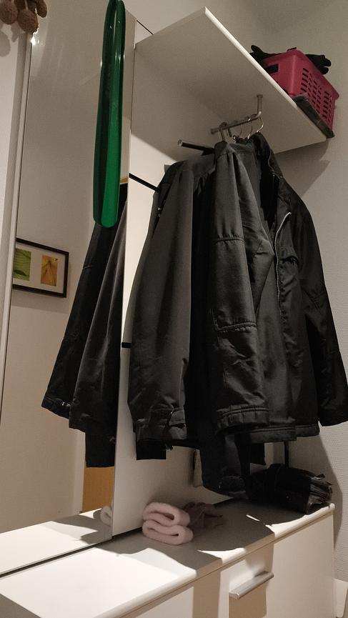 Bild 1 Garderobe 160 cm hoch x 99 cm breit zum an die Wand hängen
