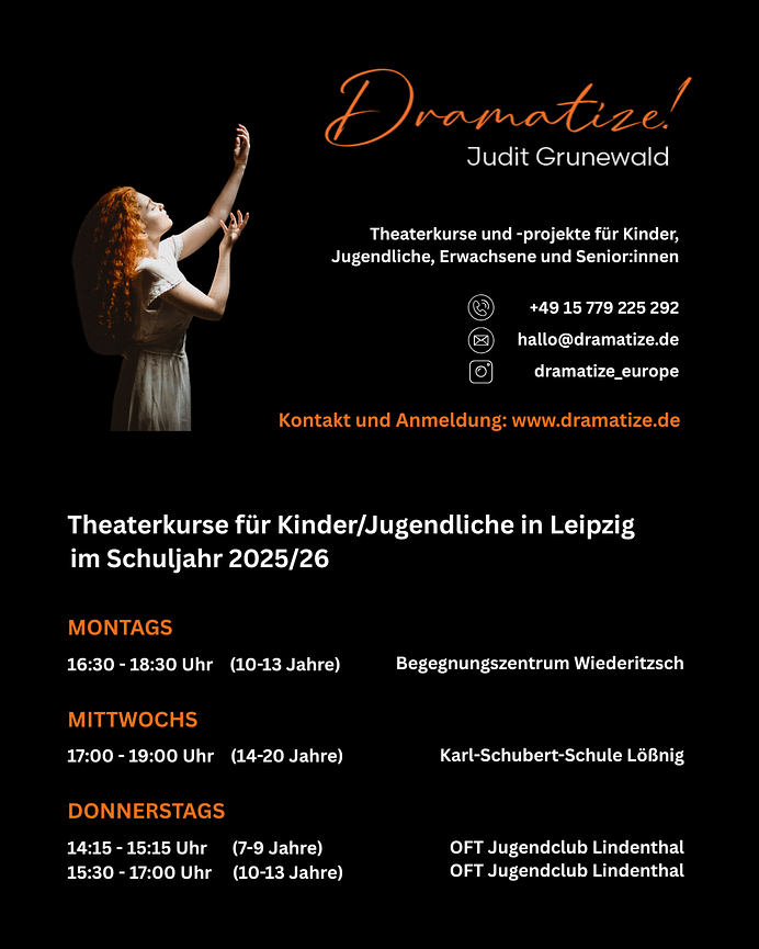 Bild 1 Theaterkurse für Kinder/Jugendliche in Leipzig