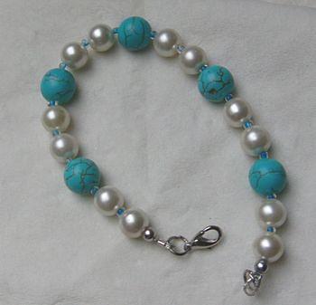 Bild 5 Armband mit Türkis, Perlen und Rocaille