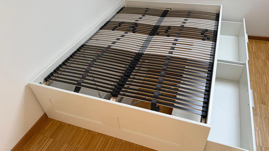 Bild 5 ikea Bett * Brimnes * weiß 140x200 * inkl Lattenrost * 200€ * Rödermark