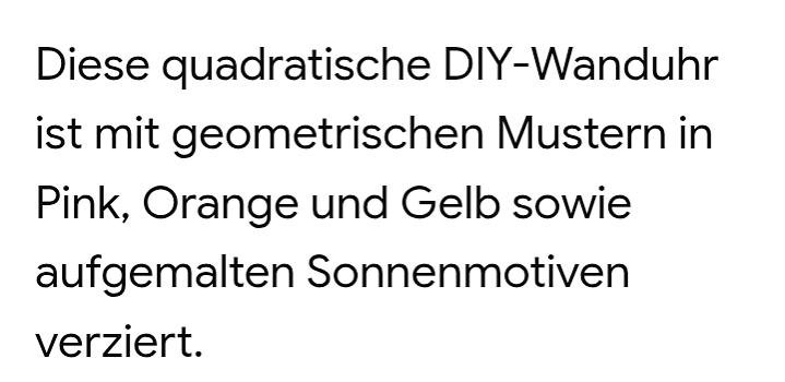 Bild 2 Bunte Handgemachte Wanduhr