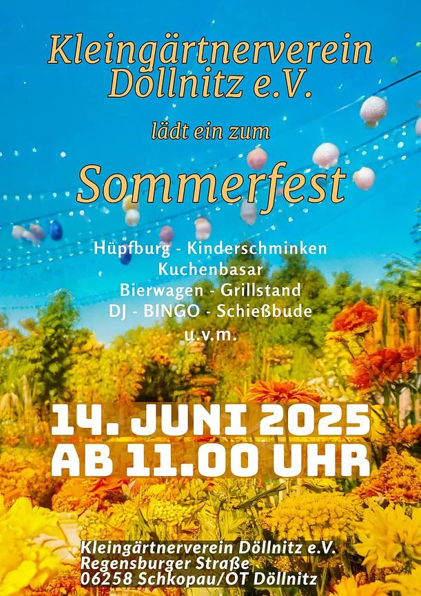 Bild 1 Sommerfest 14.6.2025 Kleingartenverein Döllnitz e.V.