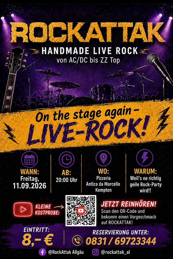 Bild 1 ROCKATTAK – LIVE IN KEMPTEN!