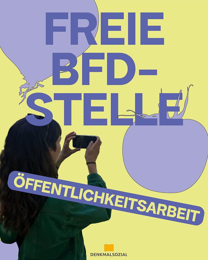 Bild 1 Bundesfreiwilligendienst in der Öffentlichkeitsarbeit bei Denkmalsozial gGmbH