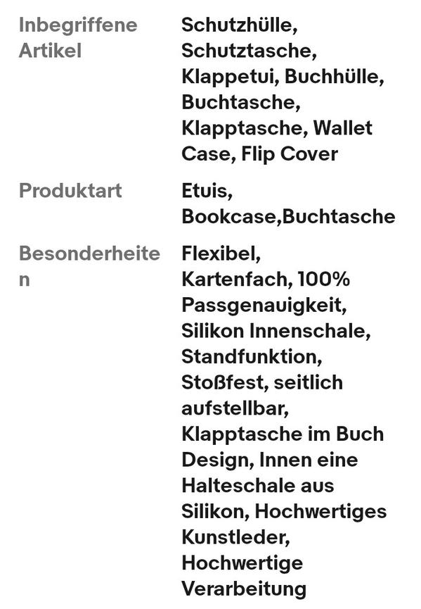 Bild 3 Hülle für ZTE Blade A76/A54 Handy Tasche Handyhülle Hülle Schutzhülle Klapphülle