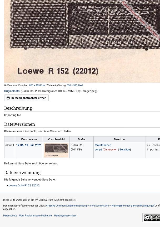 Bild 4 Loewe R152 Radio an Liebhaber