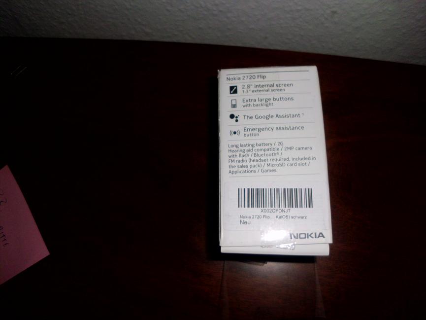 Bild 12 Ich gebe ein unbenutztes Nokia 2720 Dual-Tasten-Handy mit 2Gin Schwarz ab.