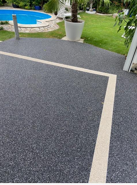 Bild 5 Steinteppich Bodenbeschichtung