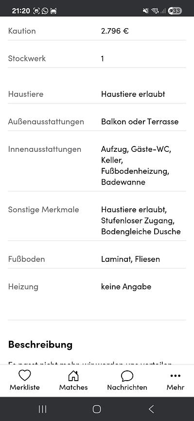 Bild 6 4 Zimmer Wohnung sucht euch