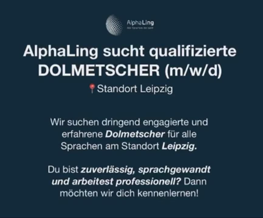 Bild 1 Dolmetscher (m/w/d) gesucht für alle Sprachen im Raum Leipzig