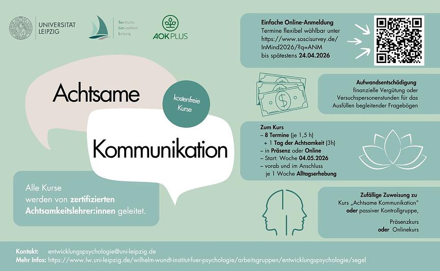 Bild 1 Kursangebot: SeGeL Achtsame Kommunikation (Universität Leipzig)