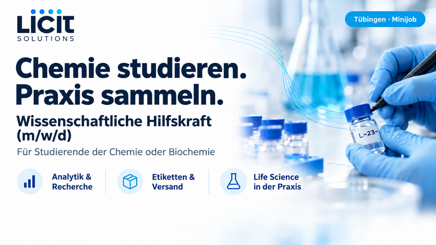 Bild 1 Chemie studieren. Praxis sammeln.