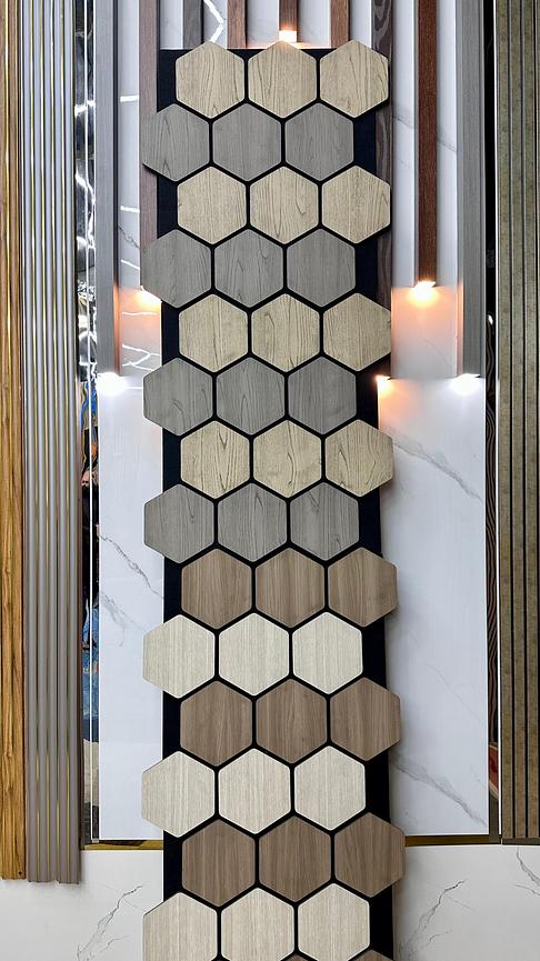 Bild 3 Akustikpaneel in Hexagon-Form