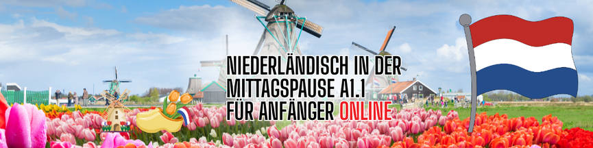 Bild 1 Niederländisch in der Mittagspause A1.1  - Online über Zoom!