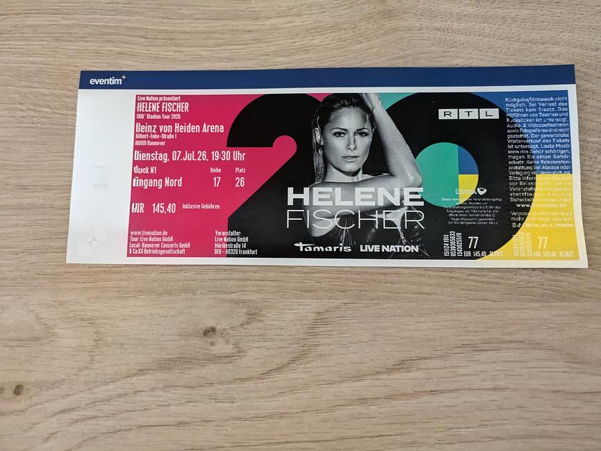 Bild 1 Helene Fischer Konzert am 07.07.2026 in Hannover