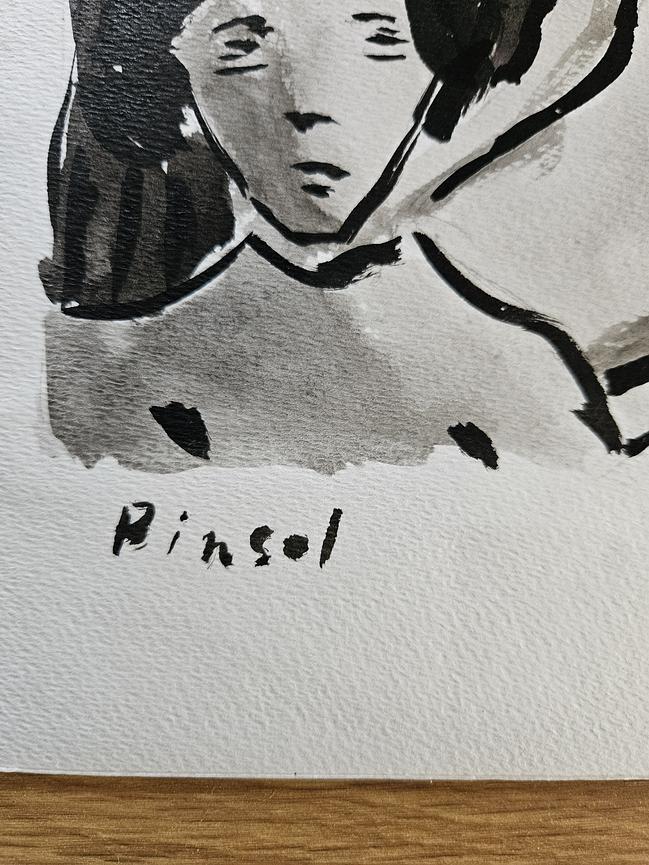 Bild 7 Expressionistische Aktzeichnung – Stil Egon Schiele – Motiv „Hockende Frau“ (191