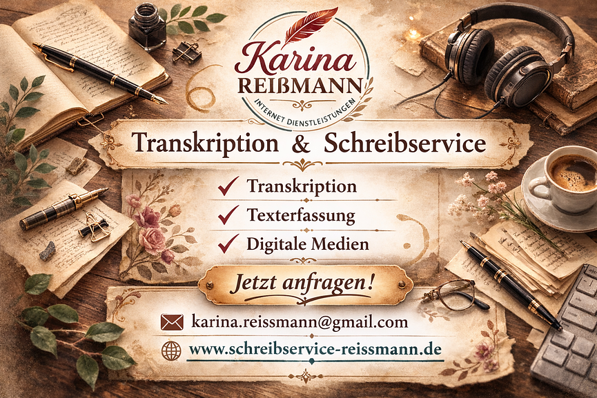 Bild 1 Transkriptions- und Schreibservice