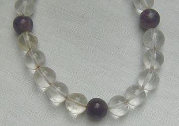 Bild 5 Armband, Bergkristall mit Amethyste