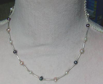 Bild 2 Perlencollier, 925 Silber