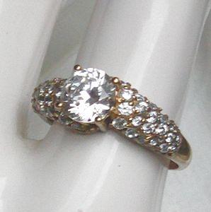 Bild 3 Ring, 925 Silber, vergoldet mit Topassteinen