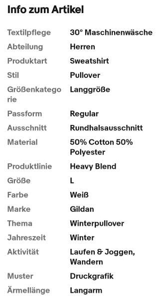 Bild 2 Herren Sweatshirt Größe L