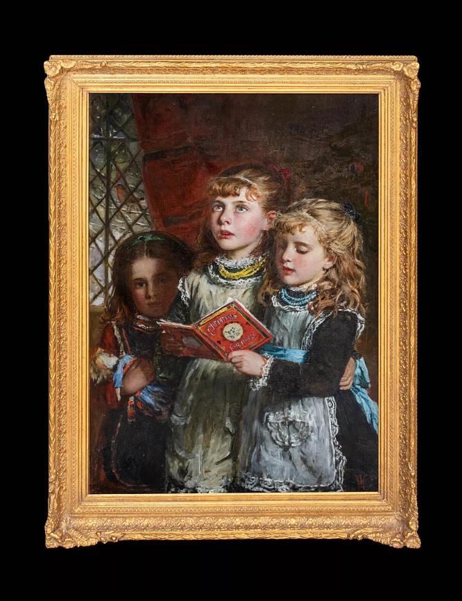 Bild 1 Heiligabendmädchen Carol singend William Hippon Gadsby