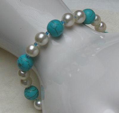 Bild 3 Armband mit Türkis, Perlen und Rocaille