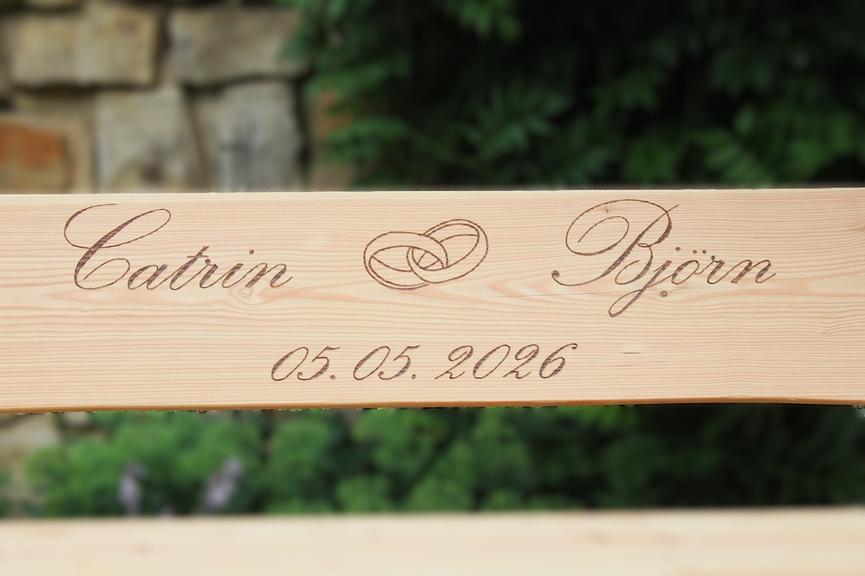 Bild 3 Holzbank . Jubiläumsgeschenk. Rentners Geschenk. Gartenbank.