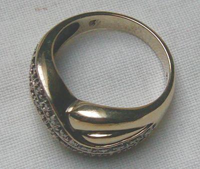 Bild 5 Ring, 925 Silber, vergoldet mit gefassten Topasen