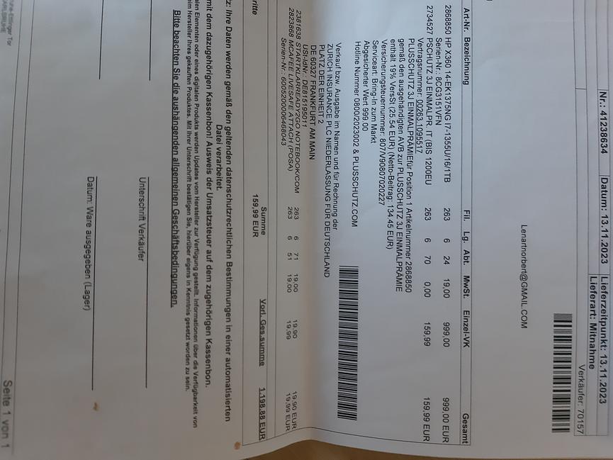 Bild 2 Verkaufe neuwertiges HP Laptop