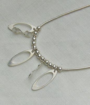 Bild 5 Collier-Halskette, 925 Silber, außergewöhnliches Design