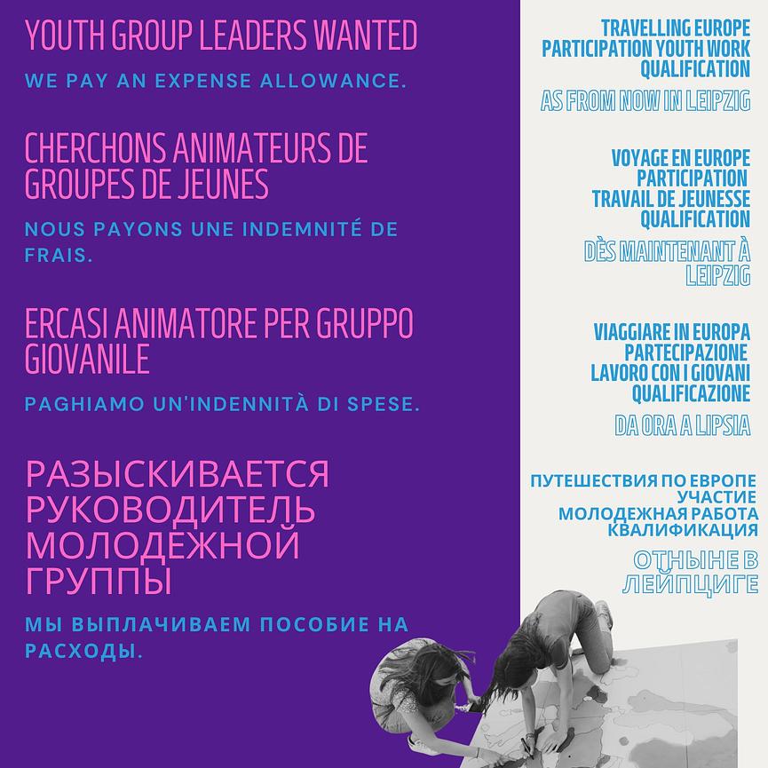 Bild 5 Jugendgruppenleiter*innen für internationale Jugendbegegnungen gesucht