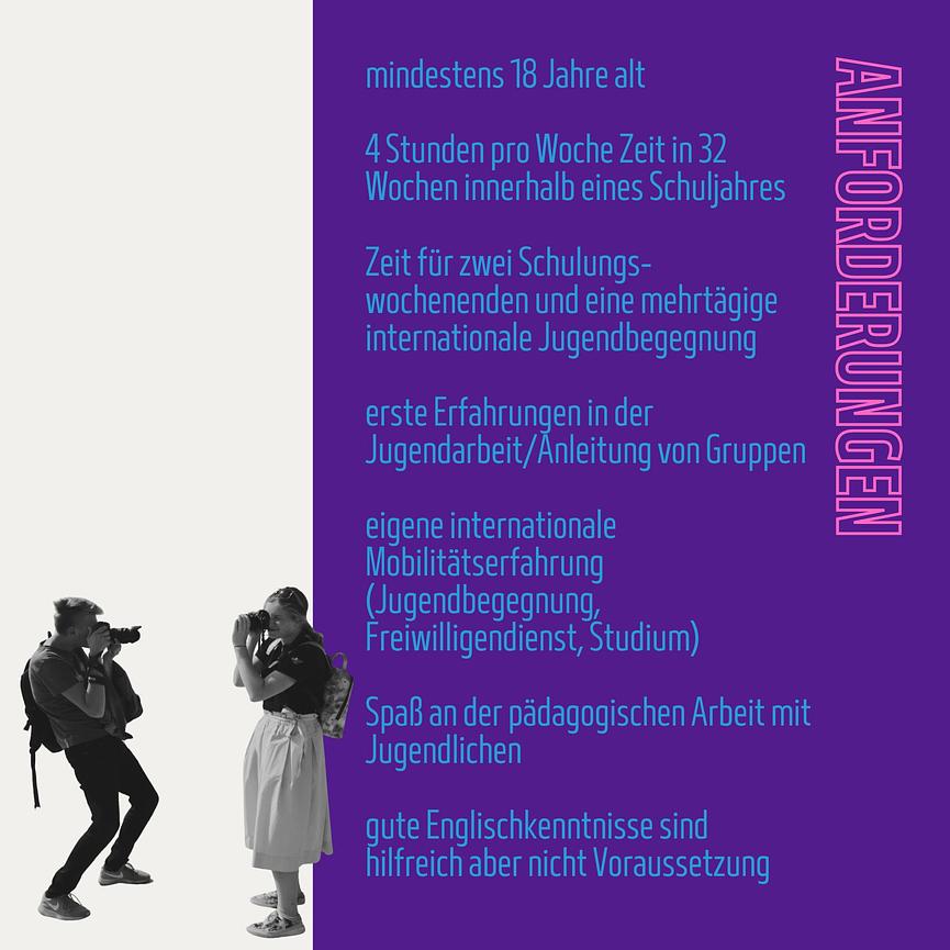 Bild 5 Jugendgruppenleiter*innen für internationale Jugendbegegnungen gesucht