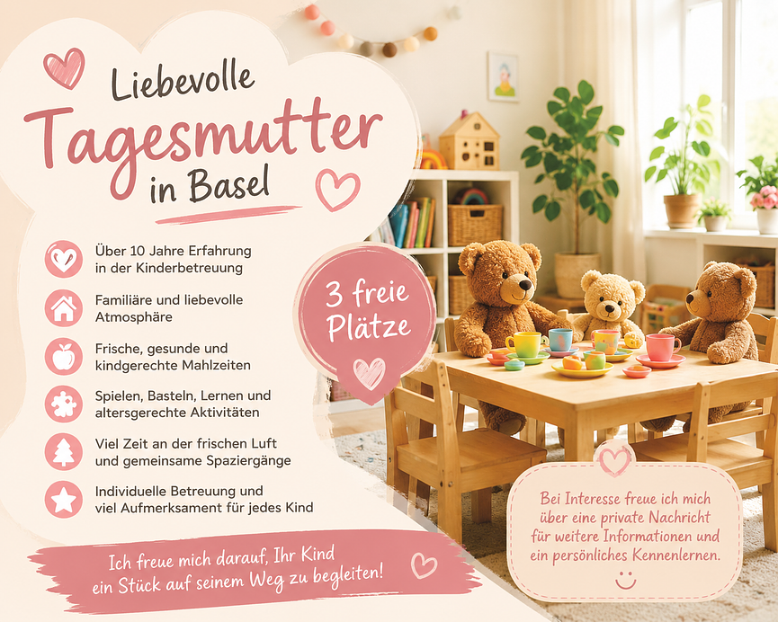 Bild 1 🌸 Liebevolle Tagesmutter in Basel – 3 freie Plätze 🌸