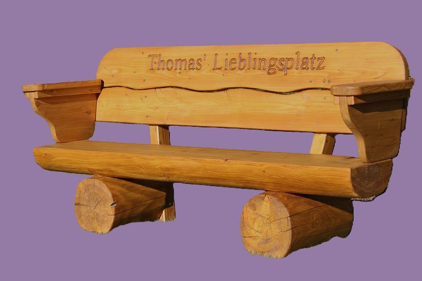 Bild 4 Gartenbank mit Armlehnen. Sitzbank. Rentners Geschenk.