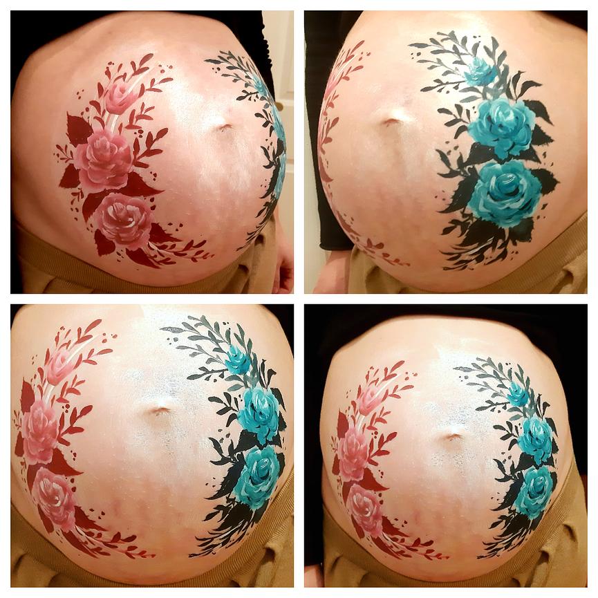 Bild 14 Babybauchbemalung Bellypainting Schwanger Baby-Bauch-Party in Berlin