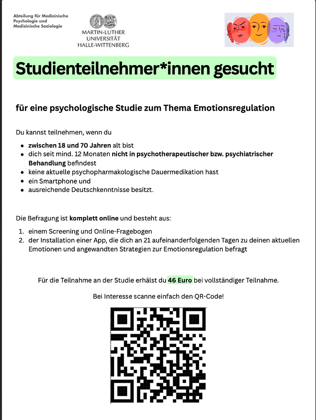Bild 1 SOS: Ich suche dich für meine Masterarbeit (bezahlte Onlinestudie)