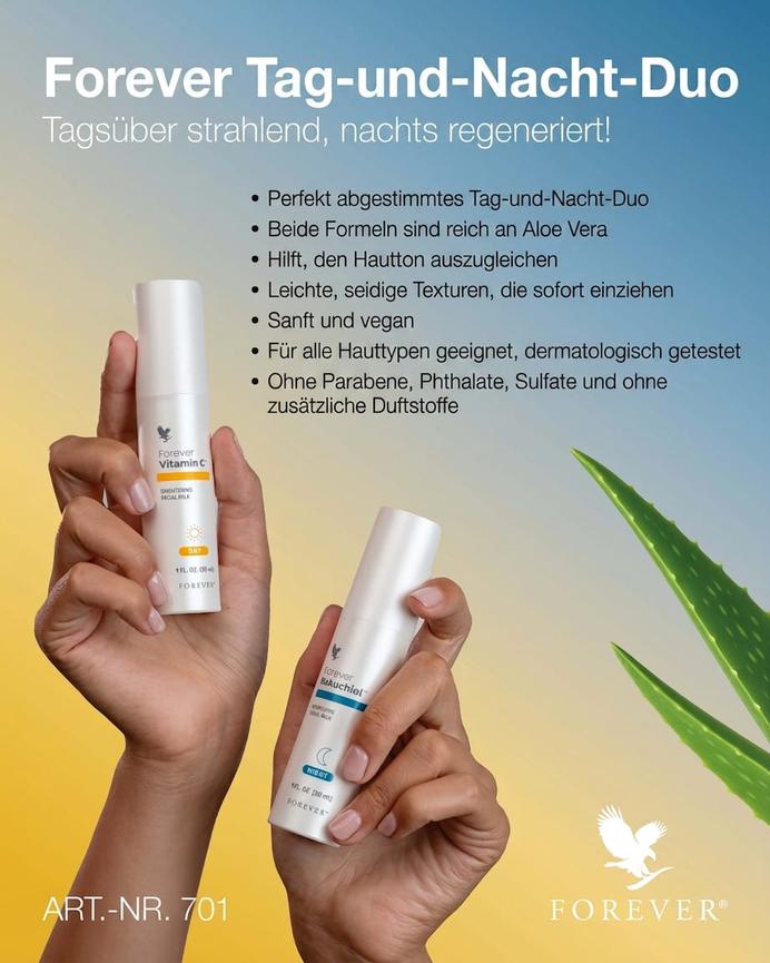 Bild 2 Vitamin C & Bakuchiol Facial Milk Duo – moderne Gesichtspflege