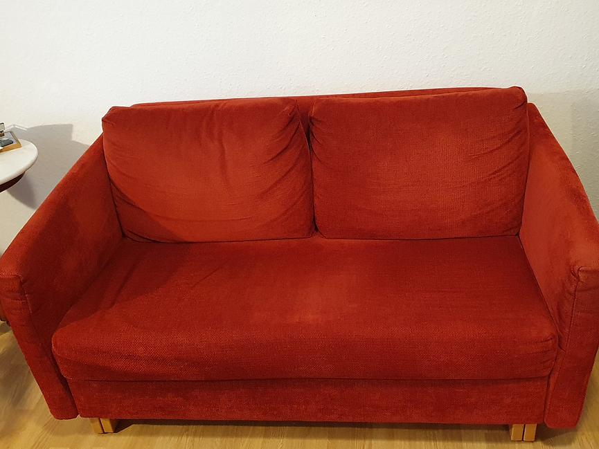 Bild 1 Schlafsofa, rot, superbequem