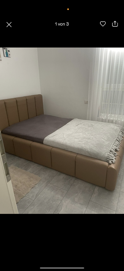 Bild 1 Bett mit Bettkasten