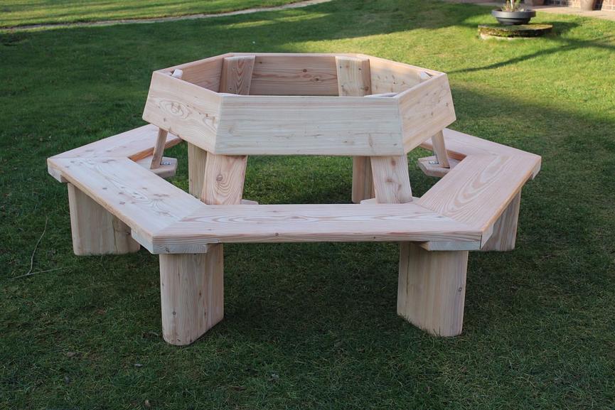 Bild 10 Gartenbank mit Scherenfüße. Hochzeitsgeschenk. Rentners Geschenk.