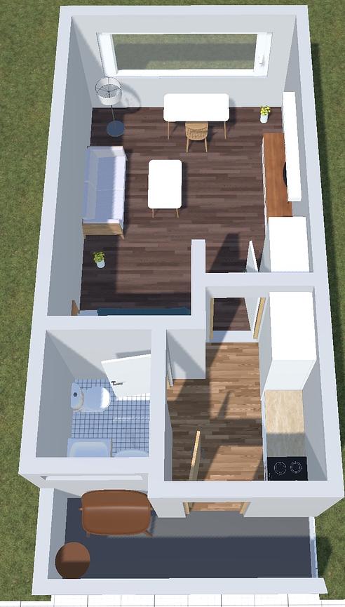 Bild 1 Renovierte 1-Zimmer-Wohnung mit Balkon & Bachblick