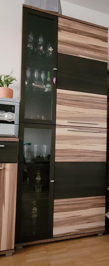 Bild 3 Vitrinenschrank, Sideboard, Wandboard, Sonoma-Eiche, Maße LxHxT 2,3 x 2,0 x 0,4
