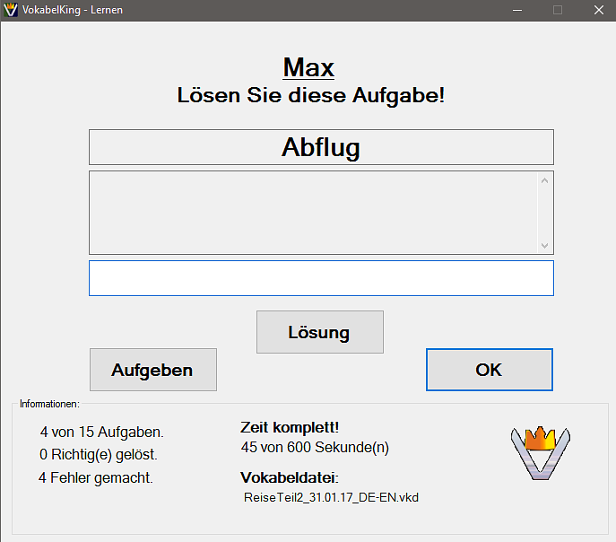 Bild 3 Vokabel King 1.00
