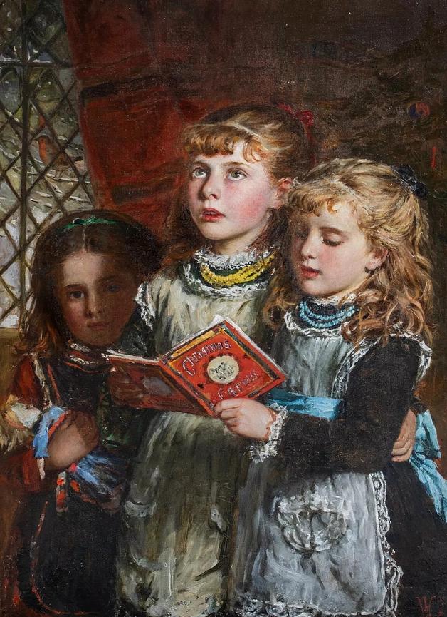 Bild 4 Heiligabendmädchen Carol singend William Hippon Gadsby