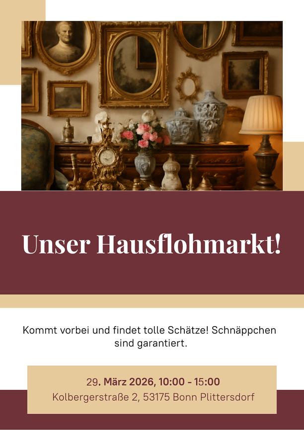Bild 1 Hausflohmarkt